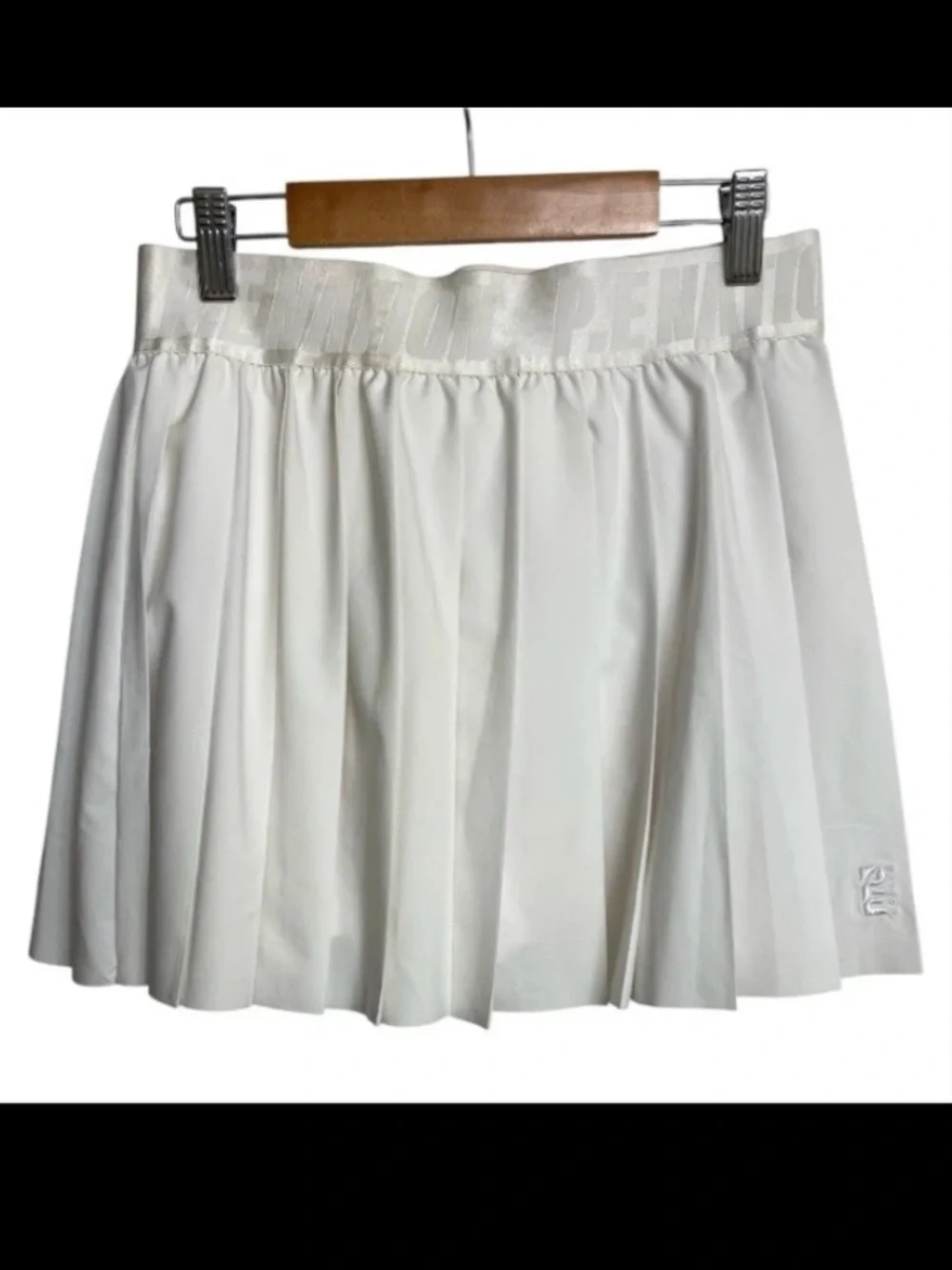PE Nation Volley Pleated Skirt Skort White  Tennis Pickleball Anthropologie Sz M
